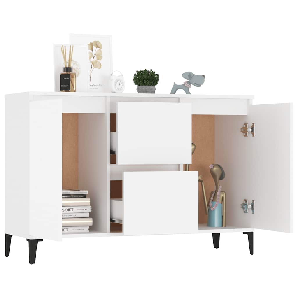 vidaXL Sideboard Weiß 102x35x70 cm Holzwerkstoff