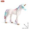 Oenux Original Genuine Fairy Tale Fly Horse Simulation Animal Mythical Elves Elf Pegasus Action Figures Model PVC Cute Kids Toy