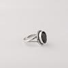 Natürlicher Schwarzer Onyx Edelstein 925er Sterling Silber Schmuck Handgefertigter Ring Für Verlobungsgeschenk RR-84-21