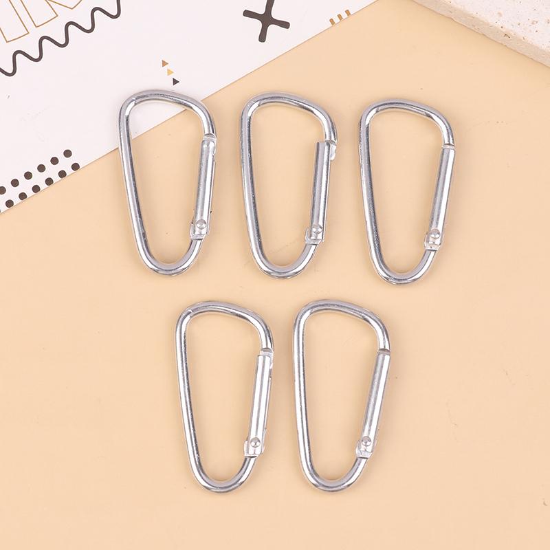 5 Stücke Aluminiumlegierung Bunte Karabinerschnallen Campingausrüstung Rucksackschnalle Wasserflasche Hängeschnalle Karabinerhaken Schlüsselanhänger