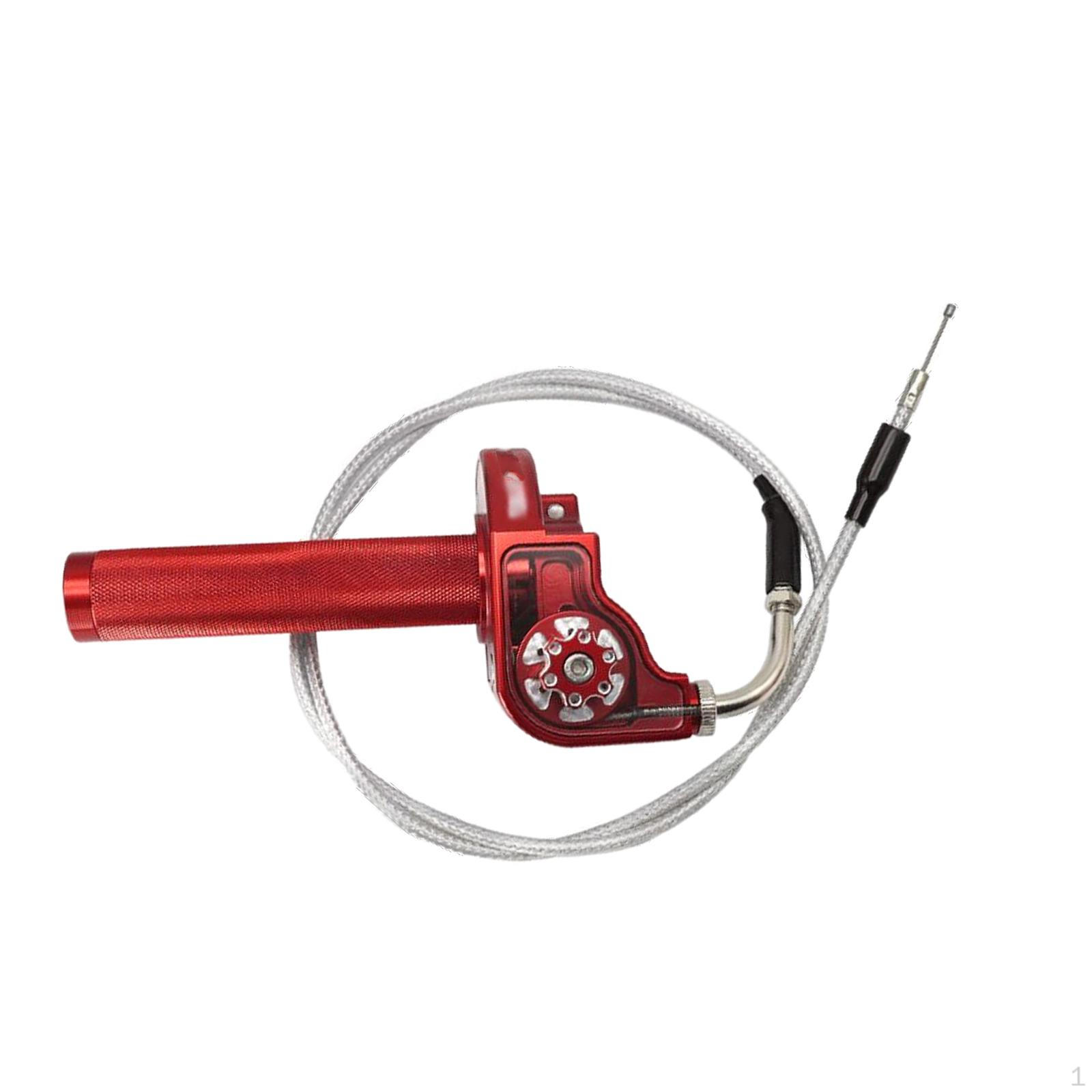 Sleek 7/8 Inch Handlebar Grip for Cycling Enthusiasts Red