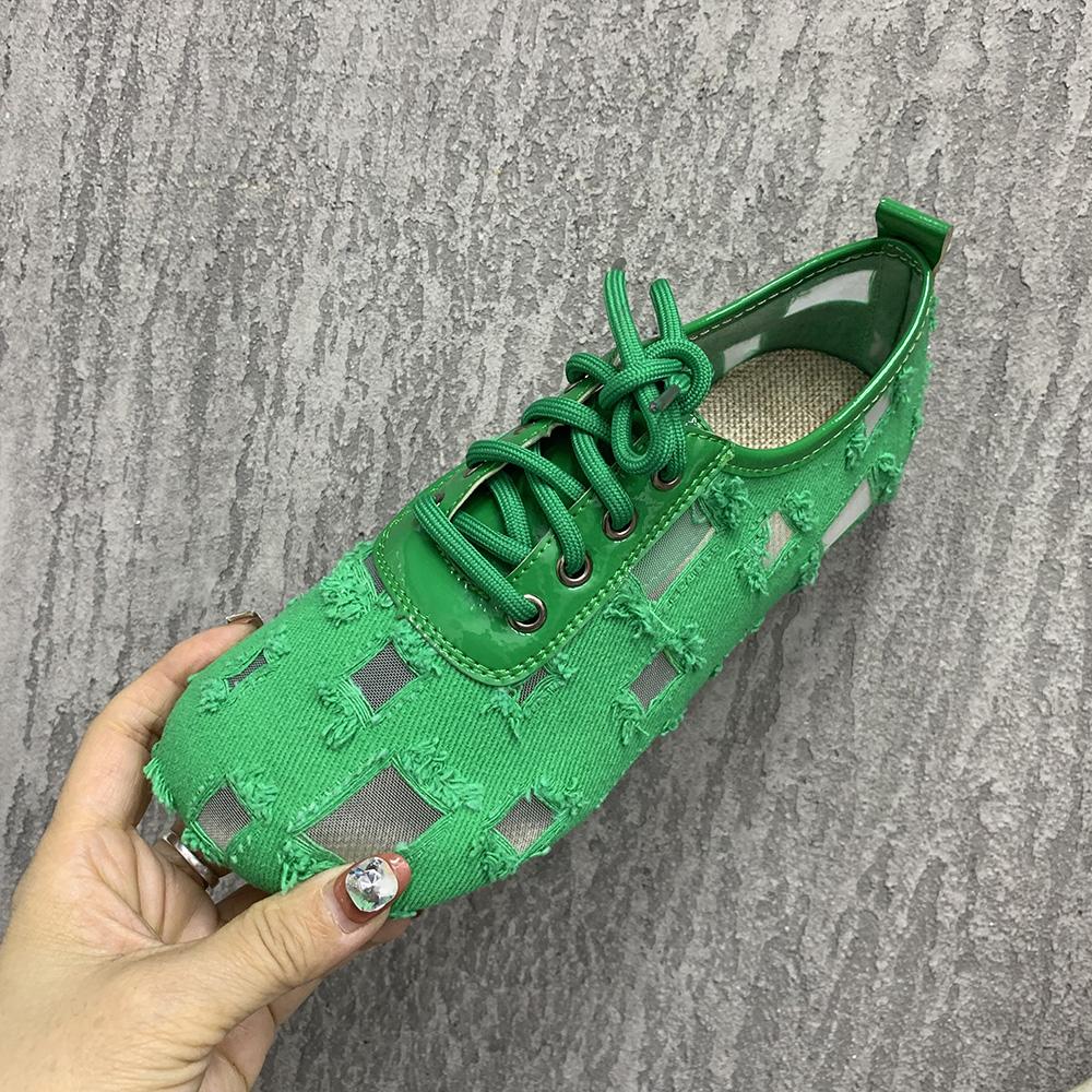 Pantofi de vara pentru femei Pantofi casual respirabili Pantofi mari mari Pantofi cu siret Pantofi de designer