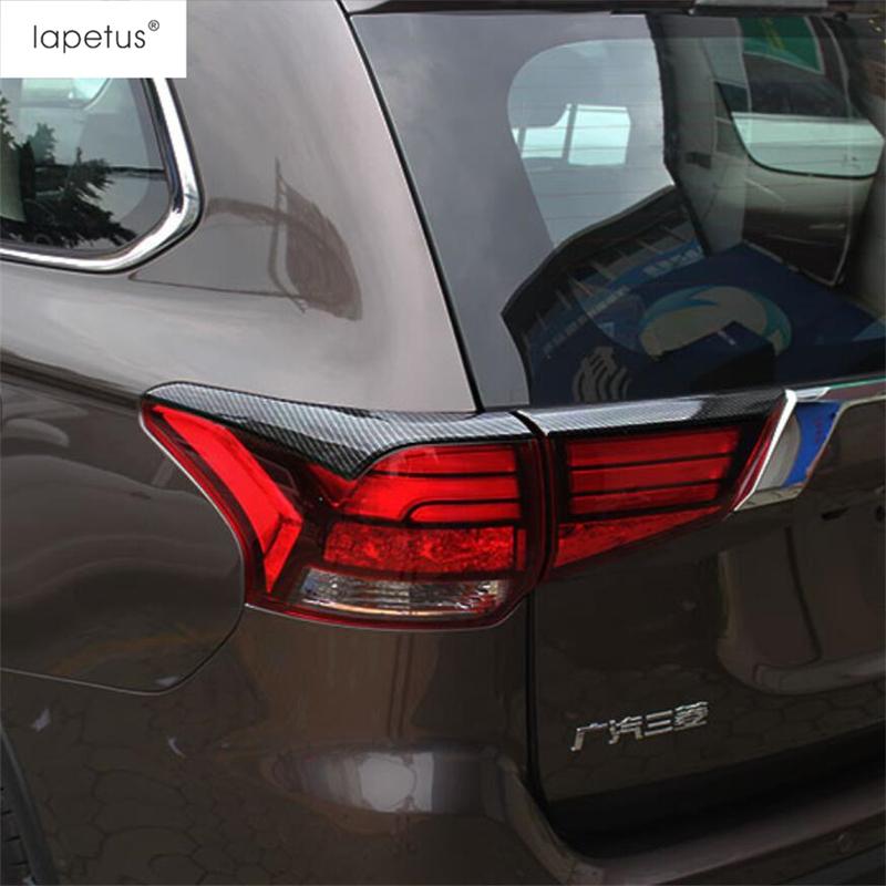 4PCS ABS Chrome Accessories For Mitsubishi Outlander 2015 -  Rear Tail Lights Lamp Eyelid Eyebrow Molding Cover Kit Trim