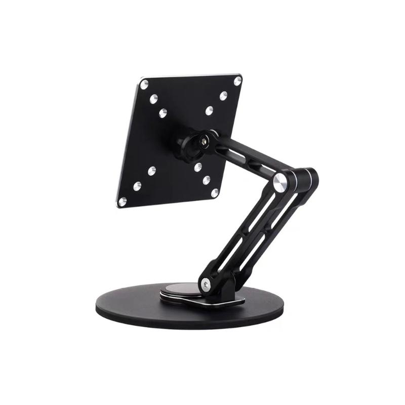 Monitor Foldable Arm Portable Monitor Pad Stand With 360 Rotation Tablet Support Display Articulated Arm Monitor