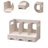 Desktop Bookshelf Office Storage Rack Book Stand for Centerpiece Home Office