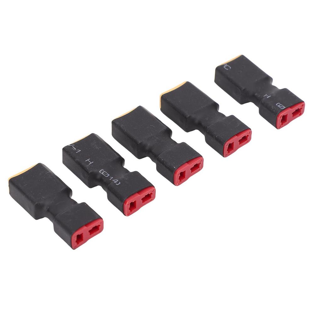 5PCS T Plug to XT60 Adapter Sturdy PC Tight Connection RC Battery Conversion Connector