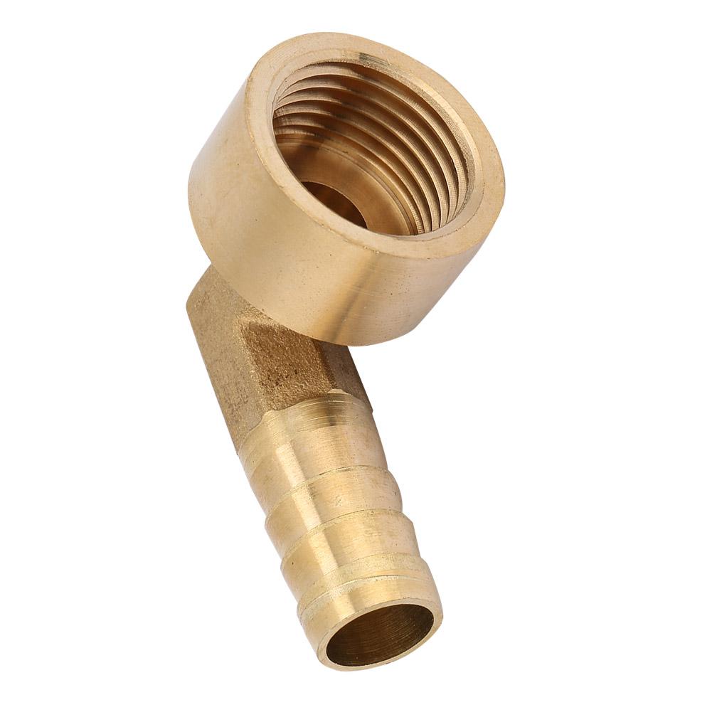 G1Celsius2 Female Thread Brass Elbow Hose Barb Coupling Connector Joint Adapter Fitting(8mm)
