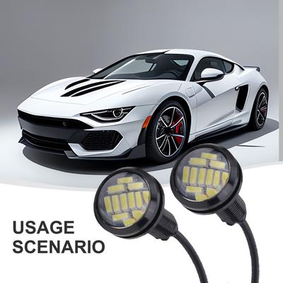 Nouvelle Lumière LED de Jour de Secours Anti-poussière Marche Arrière Conduite Chaud ABS 15W
