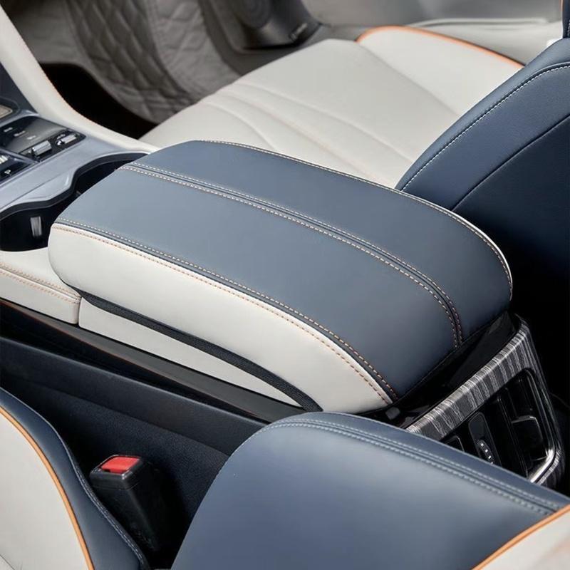 For BYD Song plus Sealion 6 Seal U 2024+ Interior pattern Armrest Anti-dirty Pad Cover Sticker PU Leather Cover Accessories