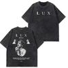 Rosala LUX TRACKLIST TEE Album Tour  Vintage Washed Tshirt Men Women Short Sleeve Cotton Aesthetic Tshirts Casual Tshirts