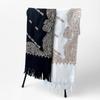 Autumn and winter scarves new versatile embroidered cashew nut scarves women's thickened warm fringed shawls