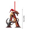 Christmas 2D Alphabet Pendant Christmas Tree 26 Letter Dragon Ornament Christmas Theme Party Decorative Supplies Festival Gifts