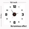 10 Inch Circular Minimalist and Fashionable Luminous Wall Clock Living Room Decoration Silent and Punch Free Wall Clock 3d