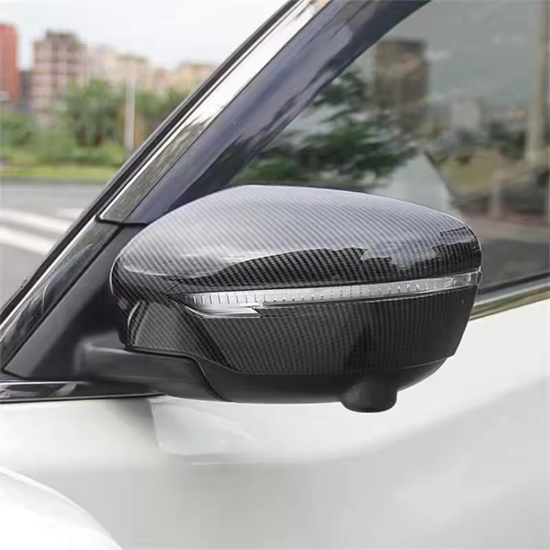 For Nissan X-Trail XTrail T32 Rogue Qashqai J11 2014 2015 2016 2017 2018   Rearview Mirror Cover Trims Car Accessories