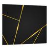 PANEL DE VIDRIO PARA COCINA 65x60 Negro