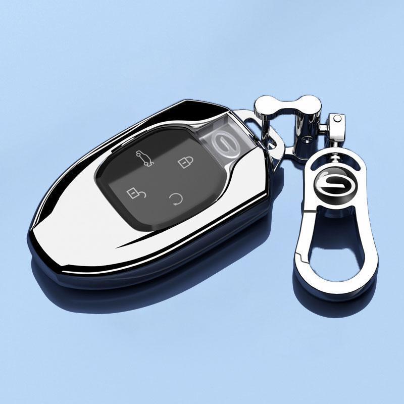 Protective Key Case for 25 New GAC Trumpchi GS4 - Complete Shell with Decorative Pendant