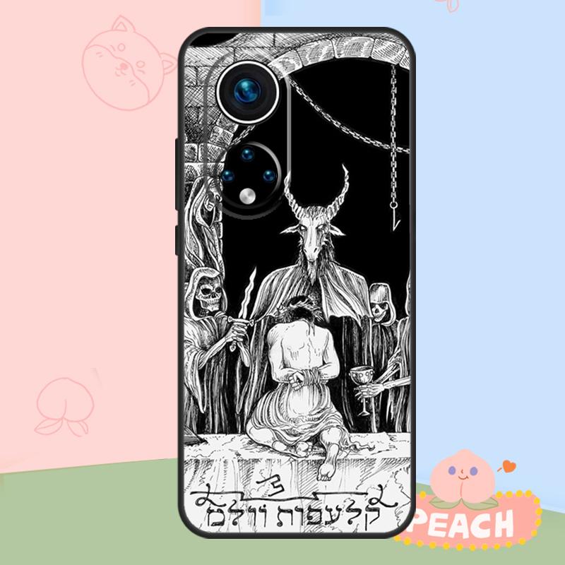 Satanic Scary Skull Case For Honor Magic 8 6 7 Pro Honor 400 200 70 90 Lite X8b X8c X9a X9b X9c X9d Win RT Cover