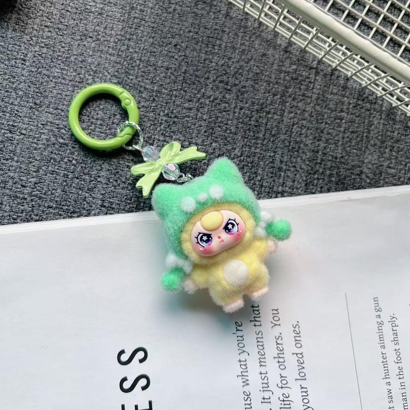 Cute Plush Keychains Party Gifts Kawaii Keychain Phone Chain New Year Xmas Party Favors Gift Baby Face Cute Aesthetic Keychain