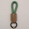 Mini Dachshund Cowhide Keychain: High-Quality Anti-Lost Lanyard with Cute Doll Pendant