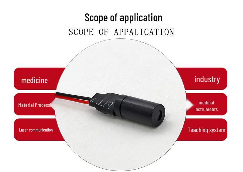6X12.5mm 635nm 5mW Adjustable Focus Red Laser Module