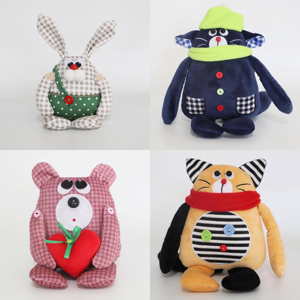 Cotemarsik Fire Mars Cat Plush Toy Cartoon Character Soft Stuffed Doll For Kids