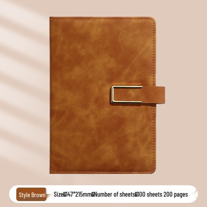A5 Business Office Snap Button Notebook with Custom LOGO for Meetings