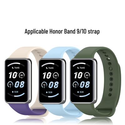 Honor Band 10 ve 9 NFC Sürümü için Silikon Kayış - Akıllı Spor Yedek Bileklik