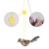 Hot lifelike Bird Vivid Cat Toys Pet Catnip Simulation Molding Cat Teaser with Feather Soft Plush Fabric Toys for Kitten