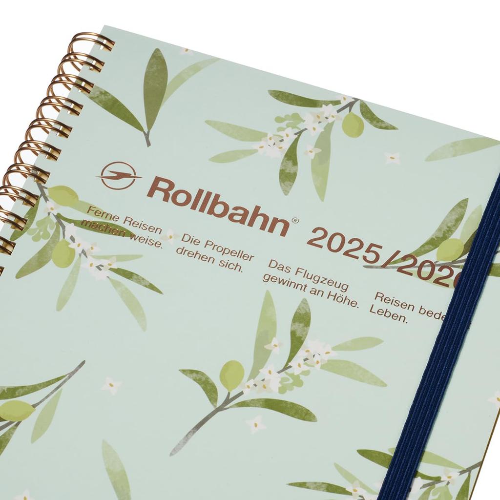 Delfonics Planner 2025-2026 Edition (Starts March 2025) Rollbahn Viento A5 Monthly Planner (Mint)