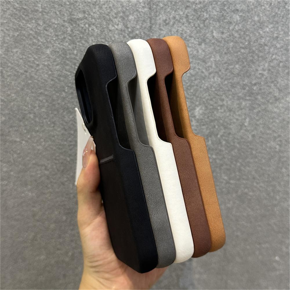 Luxury Suede Wallet Wrist Strap Rope Lanyard Card Holder Phone Case For iPhone 16 12 13 14 15 Pro Max Plus Cowhide Leather Cover