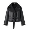 European and American style, new women's clothing, fashionable, casual, versatile, fashionable, fur integrated coat