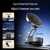 15W Foldable Rotating Alloy Car Wireless Charger with Magnetic Vacuum Suction Phone Holder