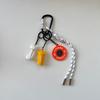 Bag Charm Funny Multicolor Gym Series Handmade Rope Kettlebell School Bag Charm Creative Sporty Bag Pendants
