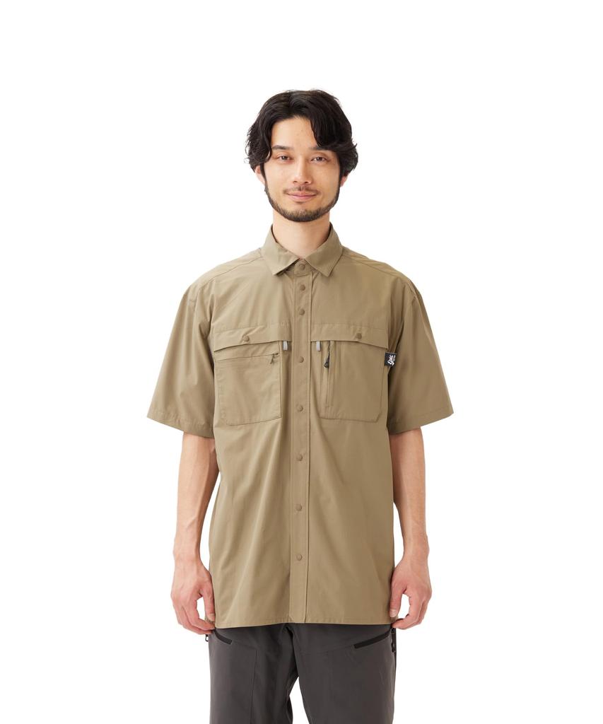 Snow Peak Wilkin Short Sleeve Shirt Light Size EP-SH-26SU002 (Men's/Women's, Olive, M)