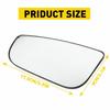 Left Side For Ram Dodge 1500 2500 Tow Mirror 3500 Spotter Lower Glass 2010-