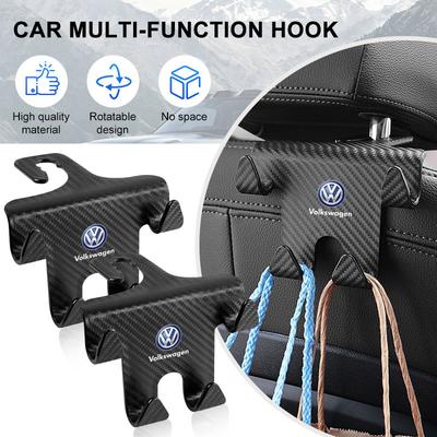 Car Seat Headrest Hook Universal Phone Holder Backseat Organizer For MK6 MK5 MK4 MK7 Golf-4 5 6 7 Passat Ibiza Leon FR 2 Altea Aztec