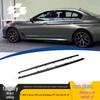 Gloss Black No-Drill Side Skirts for 2018-2023 BMW 5 Series G38 MP Style