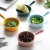 1 Pcs Mini Ceramic Dish Japan Style Bowl Suit Household Eat Dinner Food Tools Use Soy Sauce Vinegar Sushi Dipping Plate