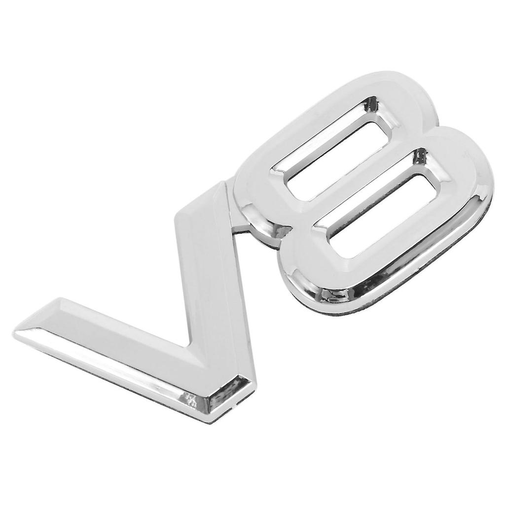 7.5x3.5cm Auto Car V8 Stickers 3d Chrome Sticker Badge Emblem