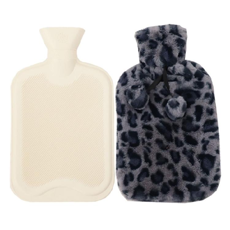 2 Litre Plush Hot Water Bottle with Cover Protector Anti-Scald Hot Water Bag 2000ml Warm Lasting Bottle Bag Container