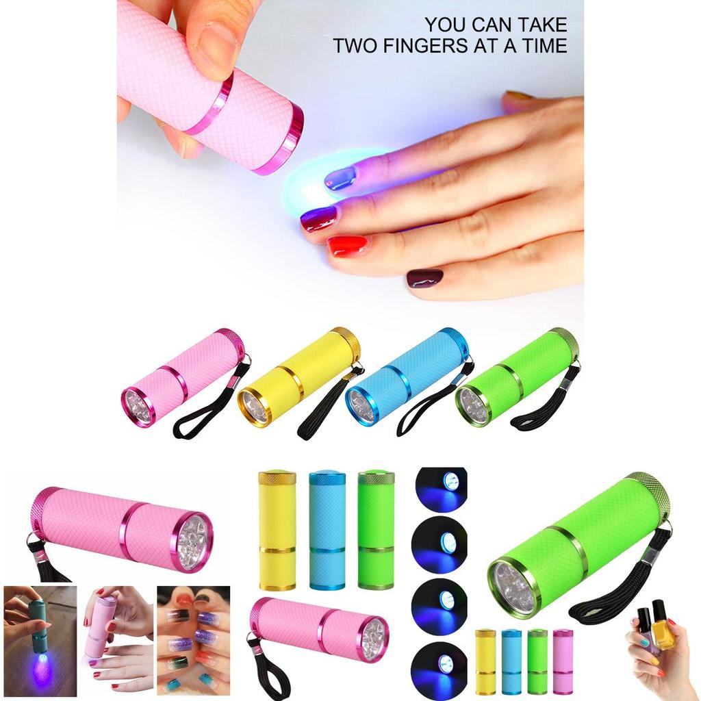 Lanterna Compacta de LED para Secagem de Unhas com Alça Preta para Fácil Portabilidade e Baixo Consumo de Energia