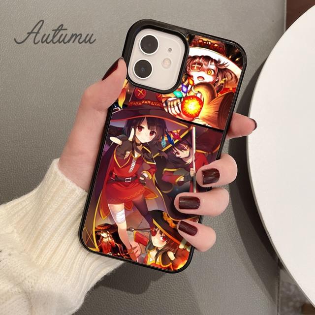 

Чехол для телефона с аниме megumin konosuba для iPhone 11 12 13 14 Pro Max mini X XR XS SE 2020 5 6S 7 8 Plus Samsung Galaxy S21 S22 Samsung S22ultra