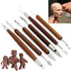 6Pcs Clay Sculpting Set Wax Carving Pottery Tools Shapers Polymer Modeling
