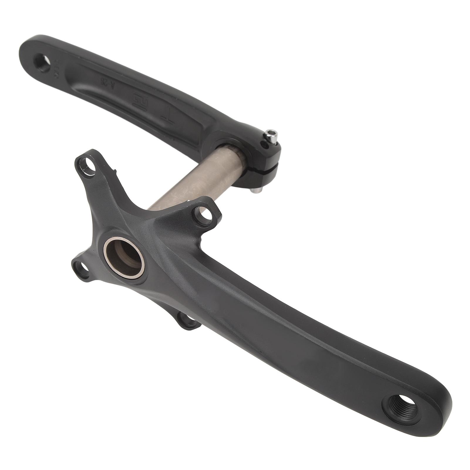 Bike Crank Arm Set Accurate Aluminum Alloy Lightweight Single Chainring Bike Crank Arm for Mountain Bike