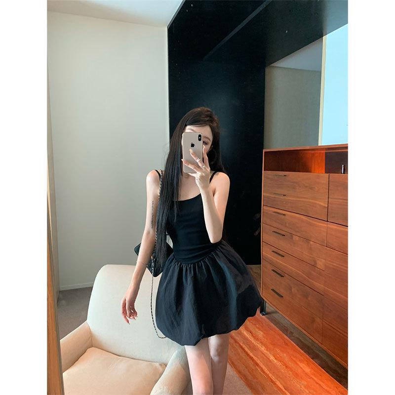 

Women s White Ballet Spaghetti Strap Dress with Slimming Waist and Bud Short Skirt - Summer 2026 Collection. Small чёрный