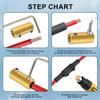 10Pcs 6 AWG Gauge Wire Connector Nut Kit, 80A Splicing Quick Wiring Connection Terminal, Circuit Connector Wire Connector with 20Pcs Screws and 10