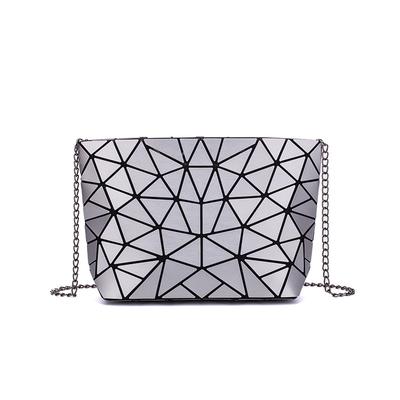 Bolsa Rombus Geométrica Fosca, Nova Corrente de Ombro com Peça Triangular Irregular, Bolsa Pequena, Bolsa Tiracolo Feminina