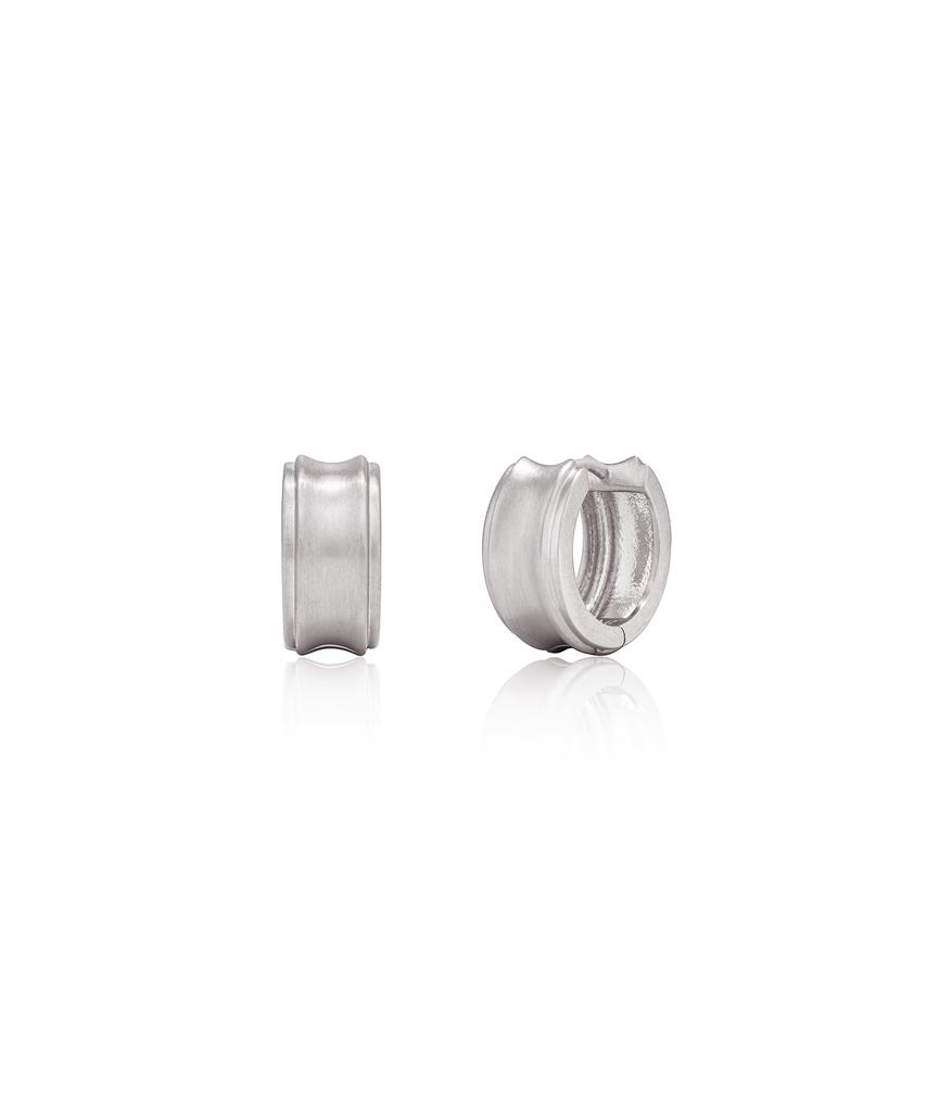 Dawnf 03H02M Matte Silver Earrings