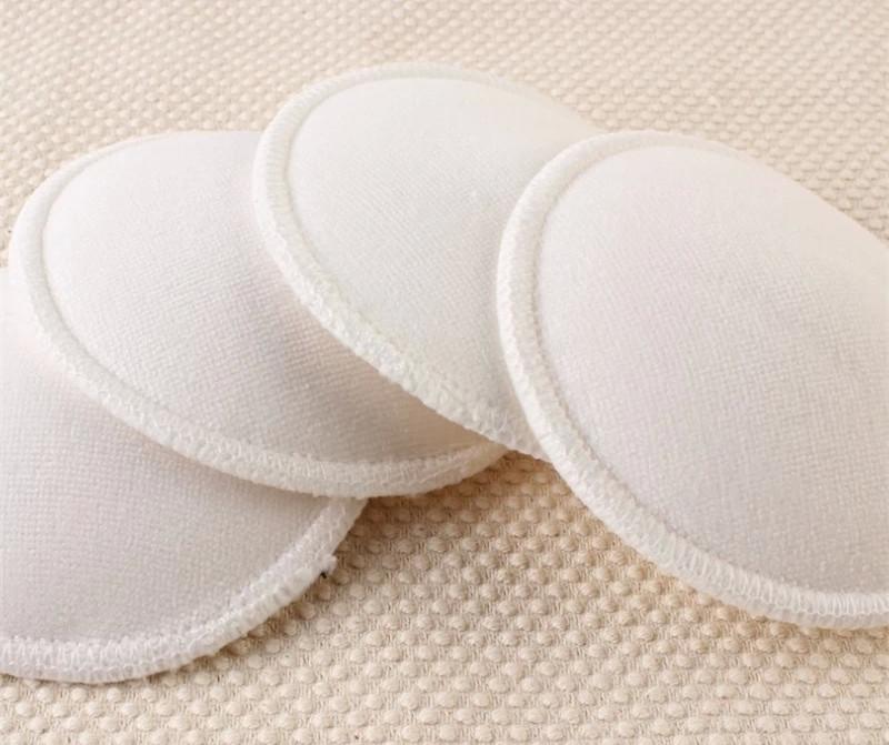 4 Pcs New Bamboo Breast Pad Nursing Pads For Mum Washable Waterproof Feeding Pad Bamboo Reusable
