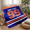 Wayne Gretzky Theme Blanket Soft Flannel Blanket Plush Throw Blanket Cozy Sofa Bed Blanket for Home Decor